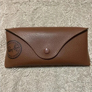 Ray-Ban Designer sunglasses case, case only,
Brown, black interior